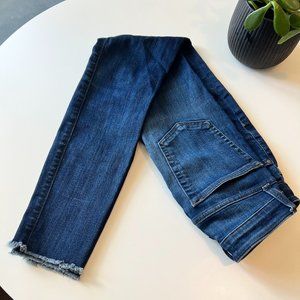 Joe’s High Rise Skinny Ankle Jeans In Nanette Frayed Hem Size 26